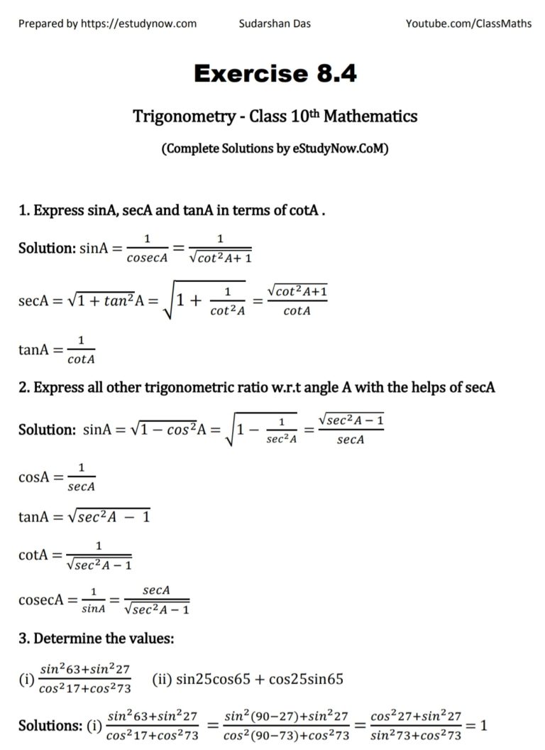 class 10 math ch 8 ex 8.3 2024