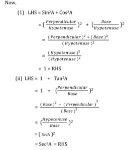 Basic Trigonometric Identities For Class 10, 11 with Proof (Part 2)